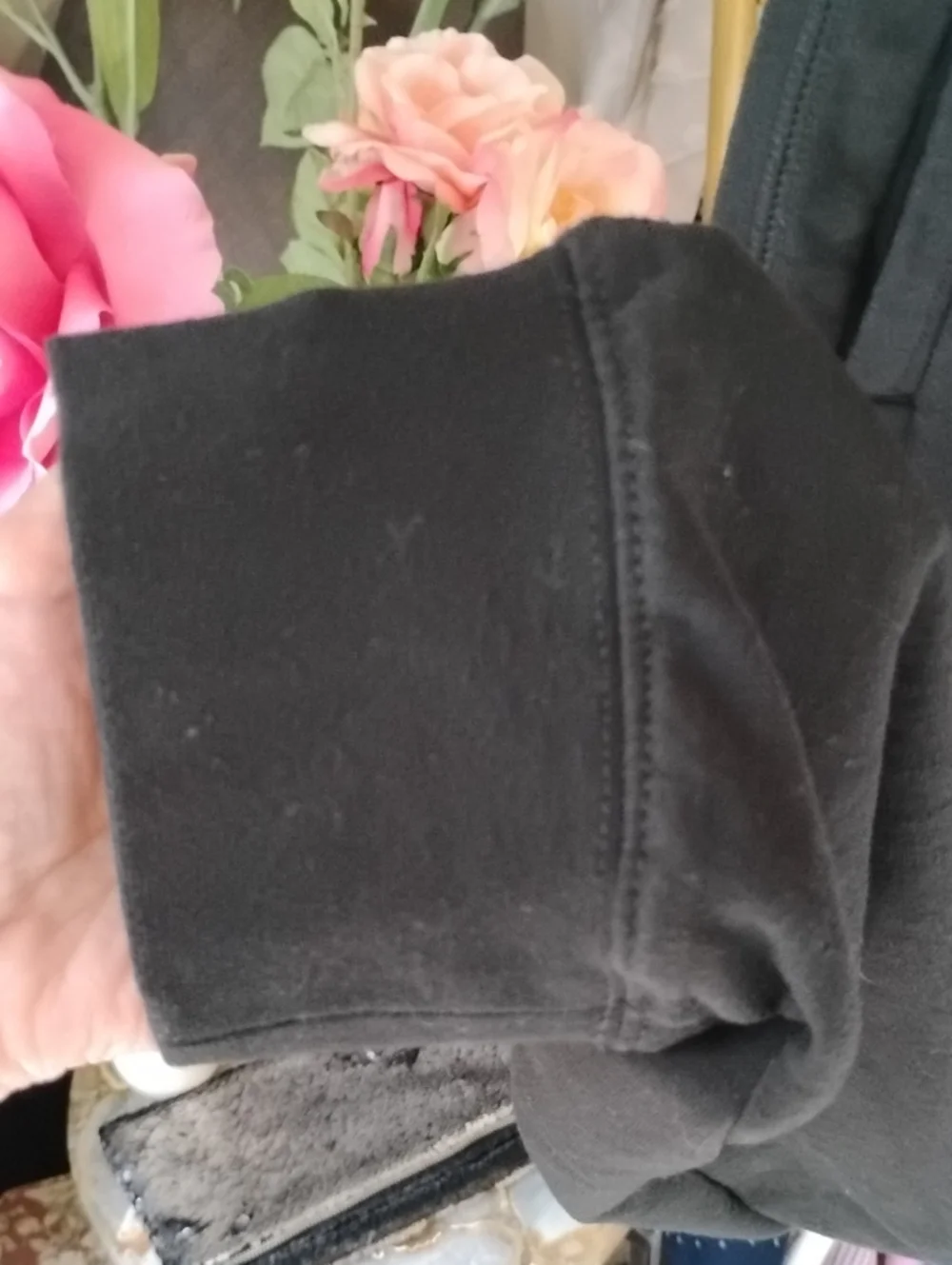 The North Face New Black Jogger Pants with White Drawstring